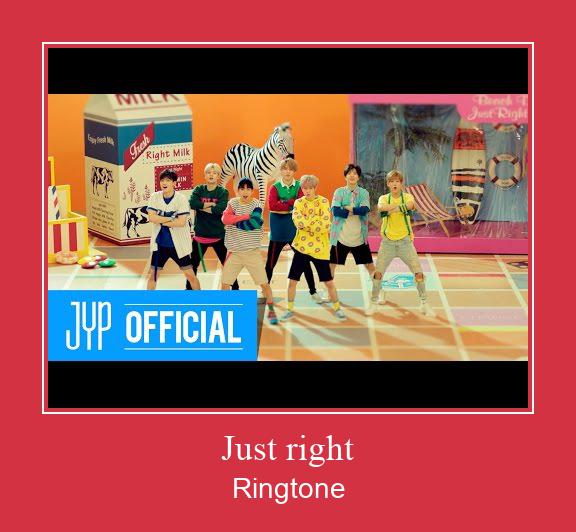 Just Right Ringtone allalaadimine tasuta