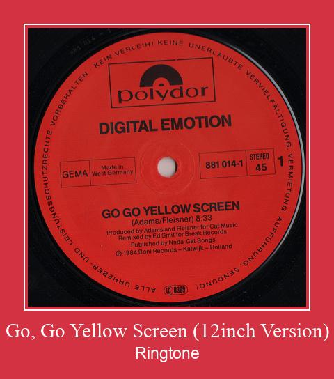 Go, Go Yellow Screen (12inch Version) ringtone دانلود رایگان