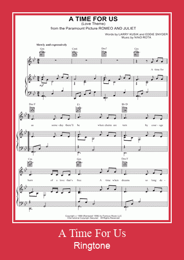 A Time For Us Ringtone Download Proste.