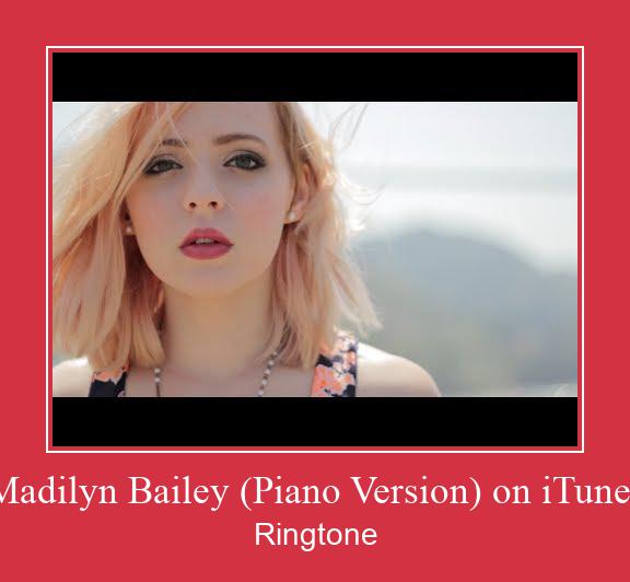 Madilyn Bailey (Piano Version) On ITunes Ringtone Download pulsuz