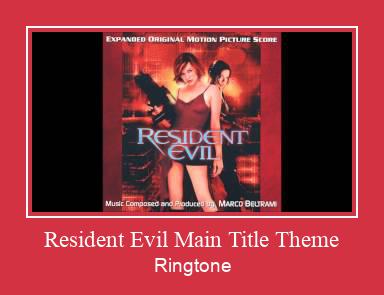 Resident Evil Main Title Theme צלצול הורד חינם