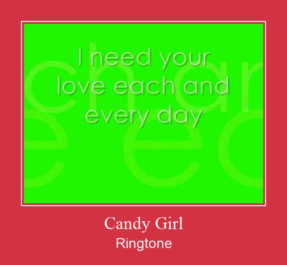 Candy Girl रिंगटोन मुफ्त डाउनलोड करें