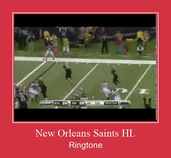 New Orleans Saints HL రింగ్టోన్ ఉచితంగా డౌన్లోడ్ చేసుకోండి