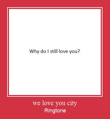 We Love You City Csengőhang letöltés ingyenes