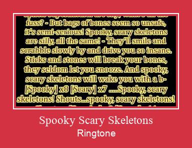 Spooky Scary Skeletons  Zvana signāls lejupielādēt bezmaksas