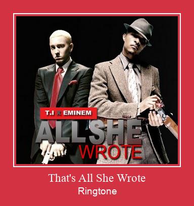 That's All She Wrote Ringtone allalaadimine tasuta