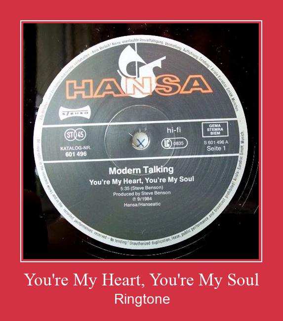 You're My Heart, You're My Soul Tono de llamada gratis