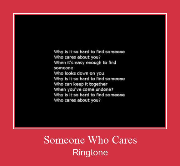 Someone Who Cares ரிங்டோன் பதிவிறக்க இலவச