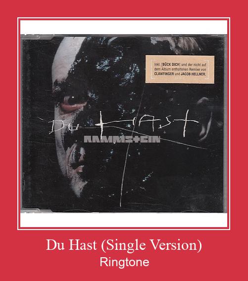 Du Hast (Single Version) Рингтоне Бесплатно бесплатно