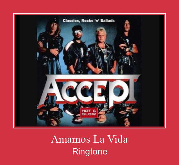 Amamos La Vida Ringtone Muat turun percuma.