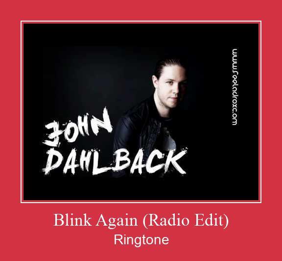 Blink Again (Radio Edit) Ringtone atsisiųsti nemokamai