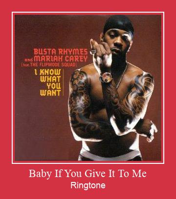 Baby If You Give It To Me Ringtone Download Besplatno