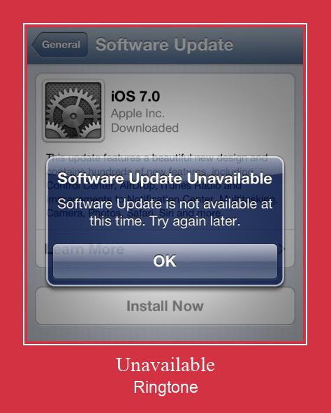 Unavailable 着信音を無料でダウンロード