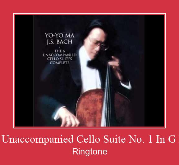 Prelude From The Unaccompanied Cello Suite No. 1 In G Major, BWV 1007 צלצול הורד חינם