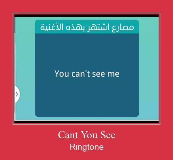 Cant You See Ringtone Download pulsuz
