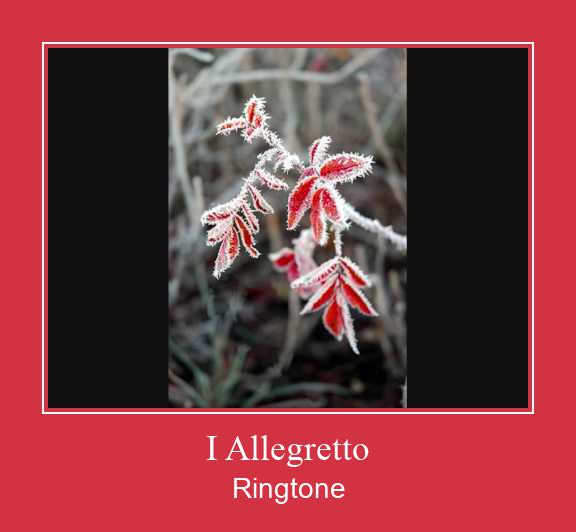 I Allegretto ringtone دانلود رایگان