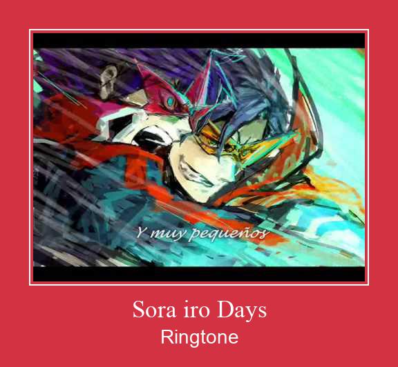 Sora Iro Days రింగ్టోన్ ఉచితంగా డౌన్లోడ్ చేసుకోండి