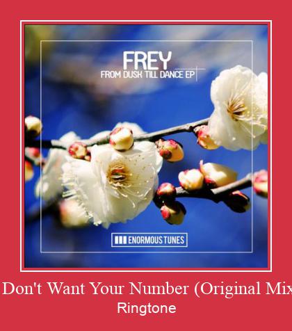 I Don't Want Your Number (Original Mix) Ringtone Download Besplatno