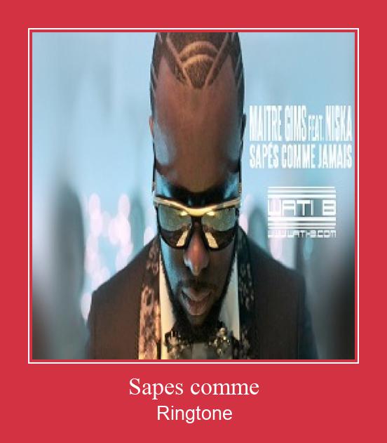 Sapes Comme  ரிங்டோன் பதிவிறக்க இலவச