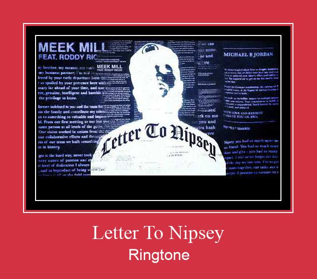 Letter To Nipsey Ringtone Lataa ilmaiseksi