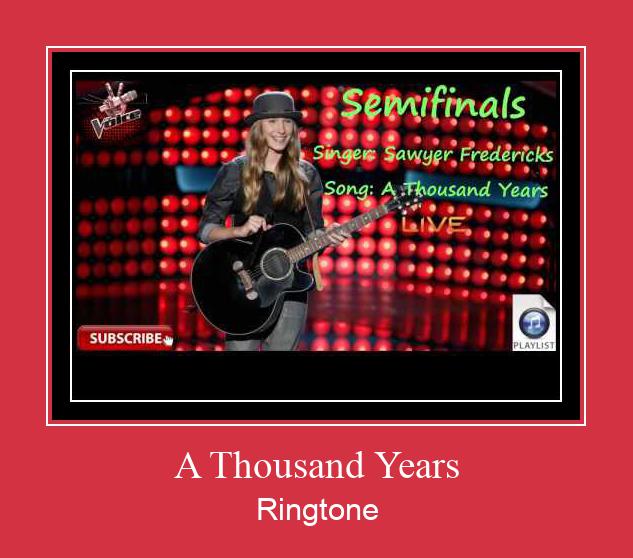 A Thousand Years Ringtone atsisiųsti nemokamai