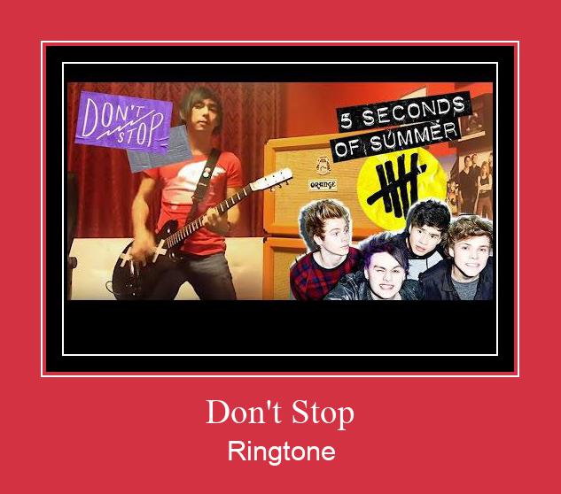 Don't Stop צלצול הורד חינם