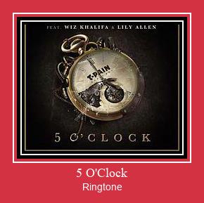 5 O'Clock Рингтоне Бесплатно бесплатно