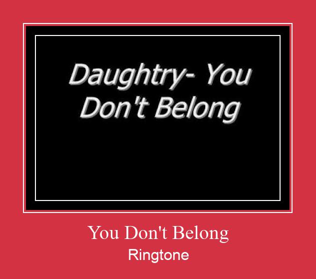 You Don't Belong Zvonenie Download Free