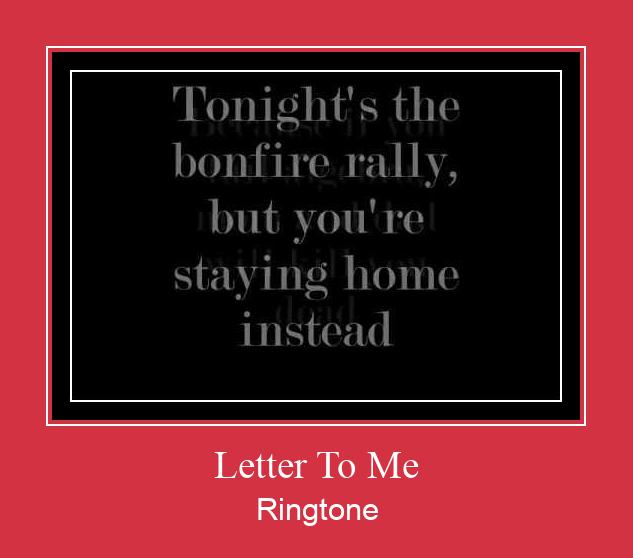 Letter To Me Ringtone Download Besplatno