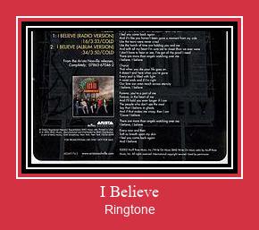I Believe Ringtone atsisiųsti nemokamai