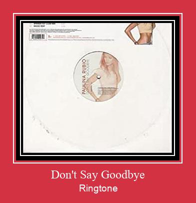 Don't Say Goodbye Vyzvánění ke stažení zdarma