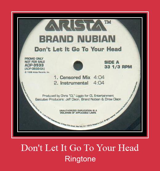 Don't Let It Go To Your Head Zil sesi indir ücretsiz