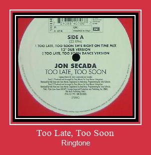 Too Late, Too Soon 벨소리 다운로드 무료