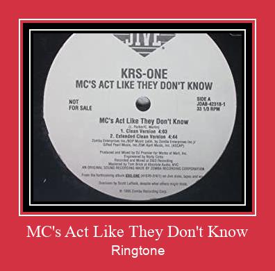 MC's Act Like They Don't Know Ringtone Muat turun percuma.