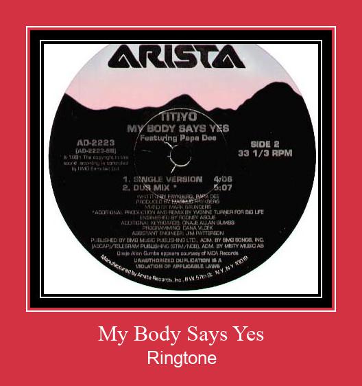 My Body Says Yes 벨소리 다운로드 무료