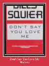 Don't Say You Love Me آهنگ زنگ