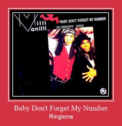 Baby Don't Forget My Number צלצול הורד חינם