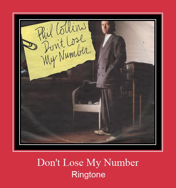 Don't Lose My Number ดาวน์โหลดริงโทนฟรี