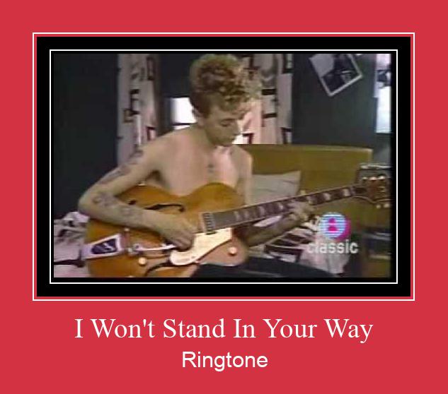 I Won't Stand In Your Way Ringtone Download Free