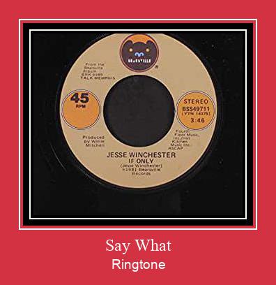 Say What Klingelton kostenlos downloaden.