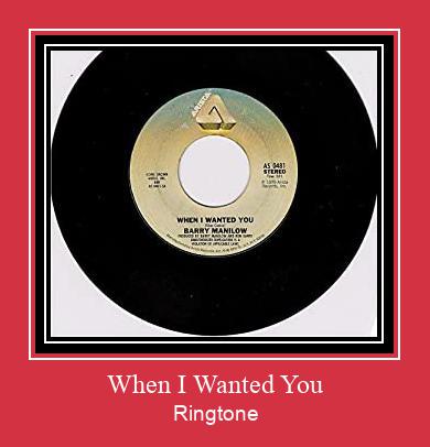 When I Wanted You Ringtone Ladda ner gratis