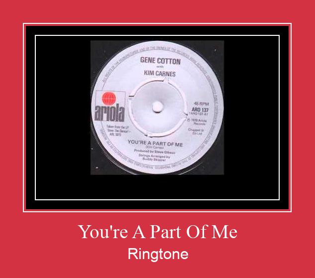You're A Part Of Me Ringtone Download Besplatno