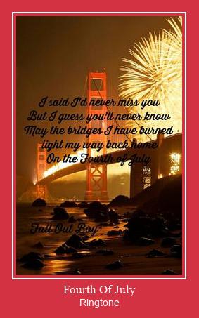 Fourth Of July Suoneria Download gratuito.