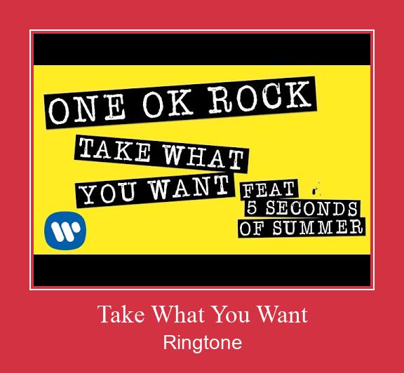 Take What You Want Suoneria Download gratuito.