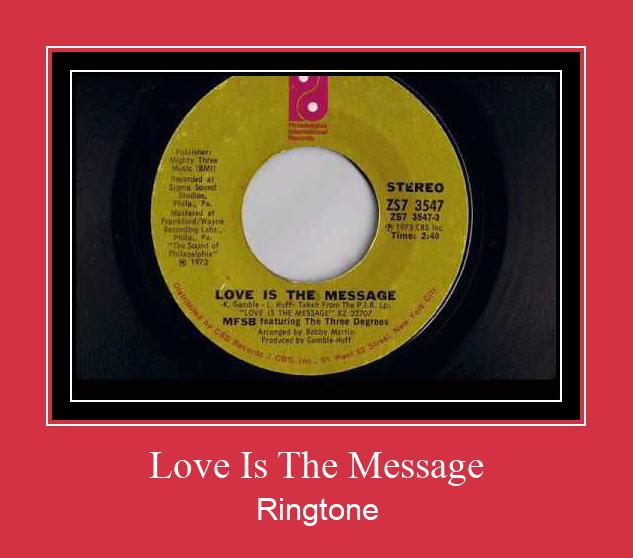 Love Is The Message Ringtone Download Proste.