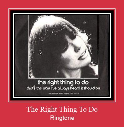 The Right Thing To Do Ringtone Ladda ner gratis
