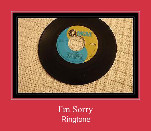 I'm Sorry Ringtone Muat turun percuma.