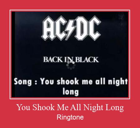 You Shook Me All Night Long Ringtone Lataa ilmaiseksi