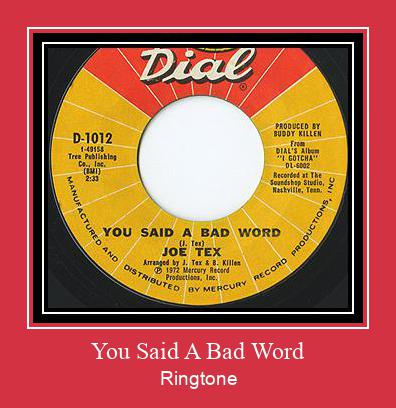 You Said A Bad Word צלצול הורד חינם