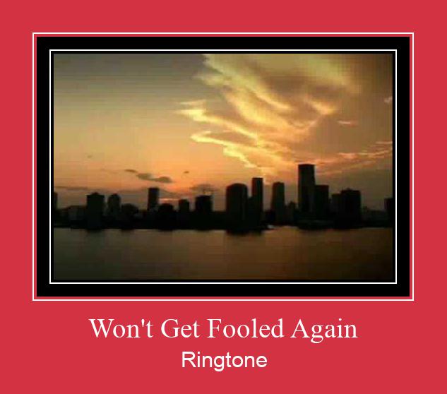 Won't Get Fooled Again צלצול הורד חינם